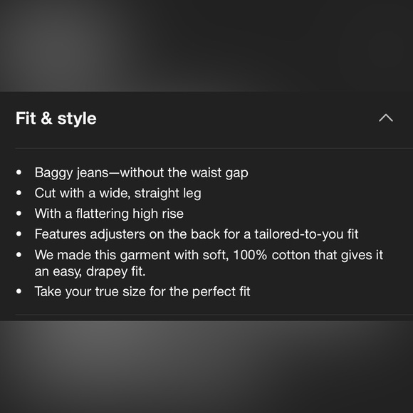 Levi's Women's baggy Jeans with tabs at waist - Picture 15 of 15